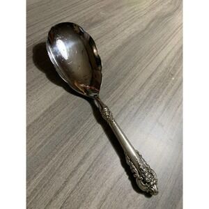 Wallace Grande Baroque Sterling Silver Serving Handle Spoon 9.5" Ornate
